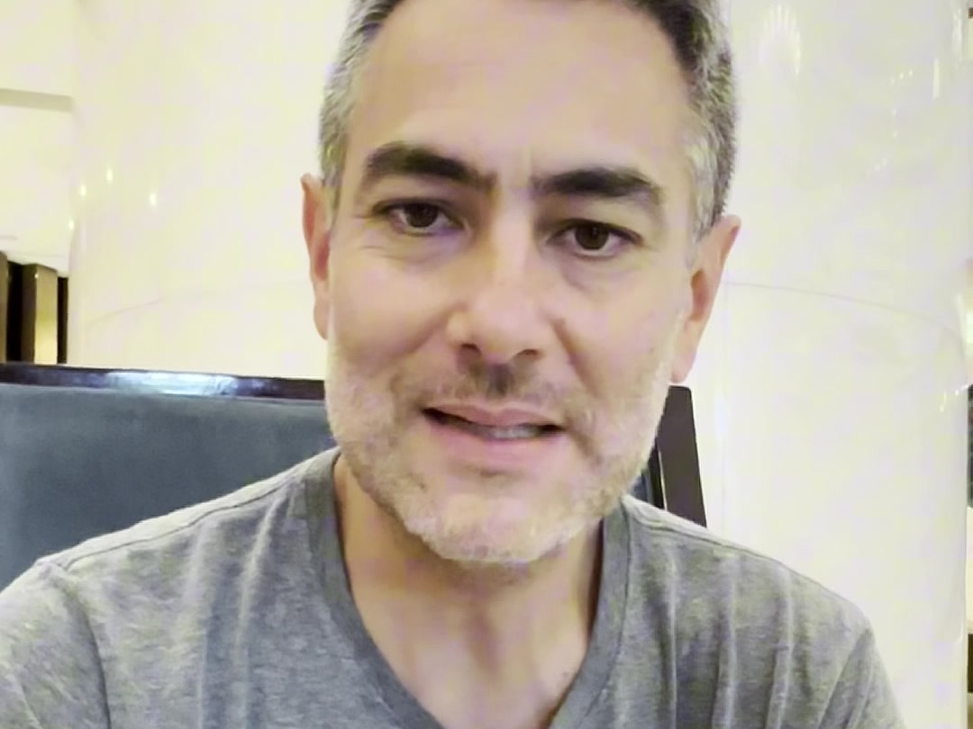 Fotograma del testimonio en video de Gastón Vélez